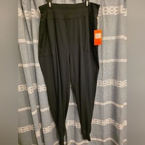 Black Women's Joggers Coastal Comfy Size 1X NWT